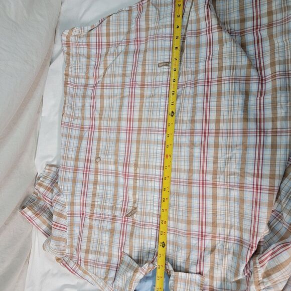 Vtg ECKO UNLIMITED SHIRT MEN XL MADRAS PLAID SHORT SLEEVE Pre Owned - Picture 15 of 16